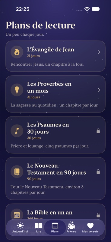 Astra Bible : plans de lecture
